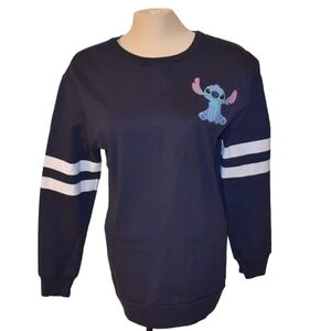 Dark Navy Long Sleeve Disney Sweater Stitch Size Large comfortable